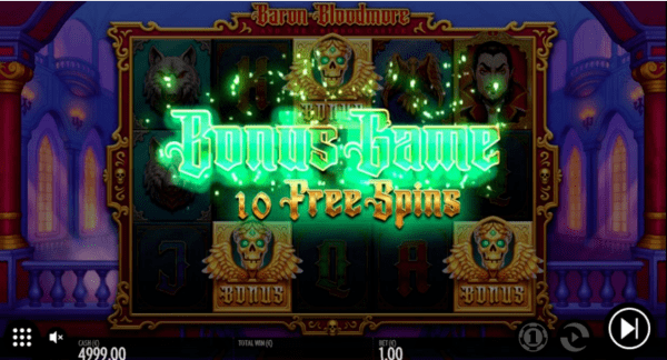 Baron Bloodmore spilleautomat Bonusspill